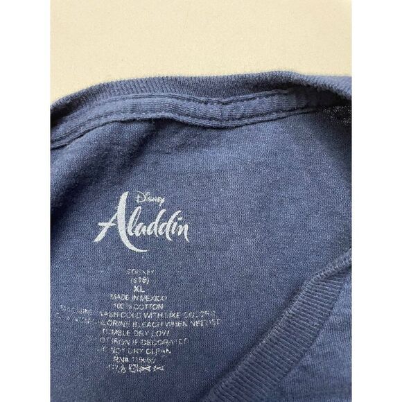 Disney Aladdin Genie Movie Graphic T-shirt Men XL Blue Short Sleeve - Picture 4 of 5